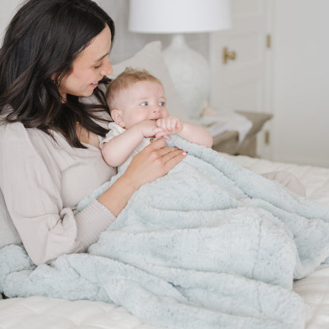 DREAM RECEIVING BLANKETS in Sweet Mint - photo