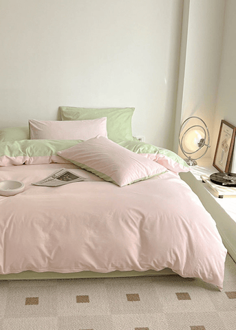 Duo Bedding Set / Pink + Green in - Bedding Set photo