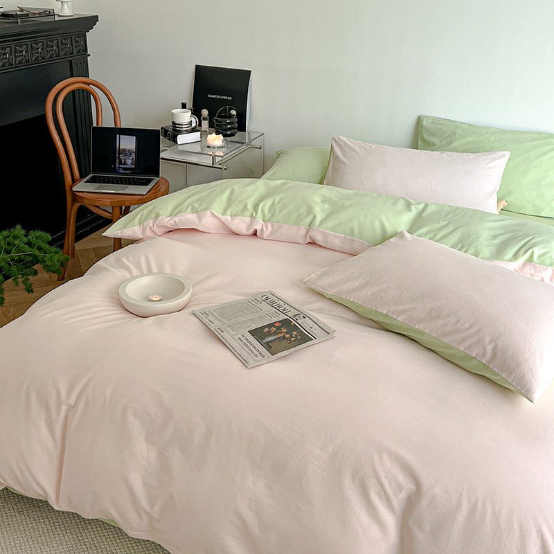 Duo Bedding Set / Pink + Green in - Bedding Set photo