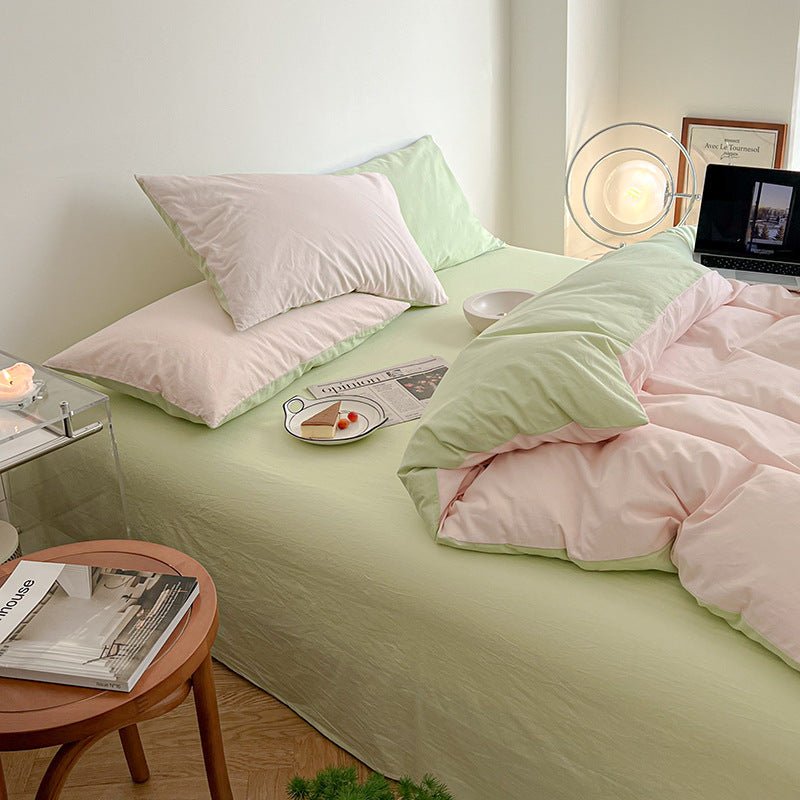 Duo Bedding Set / Pink + Green in - Bedding Set photo