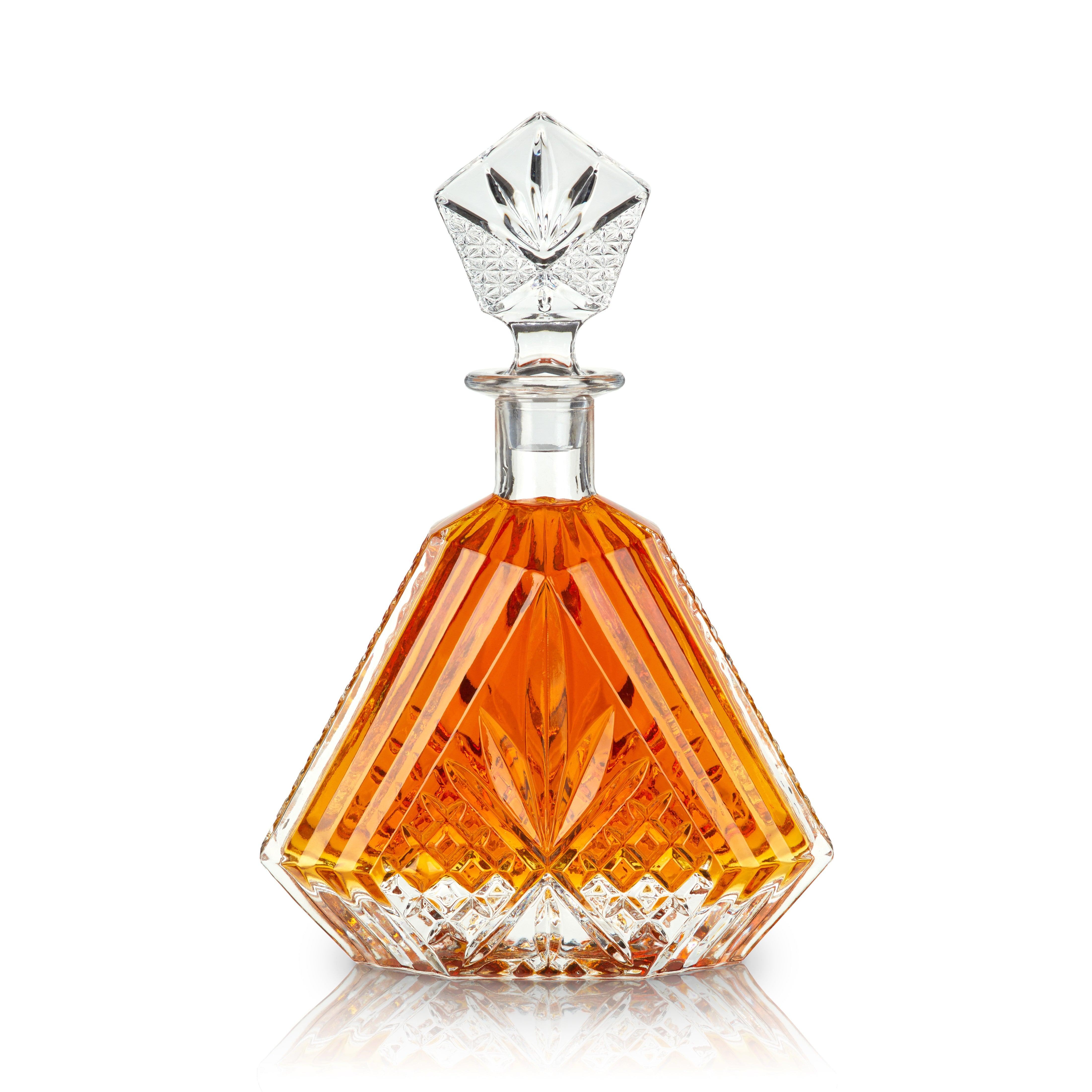Viski Admiral Crystal Irish Cut Whiskey Decanter