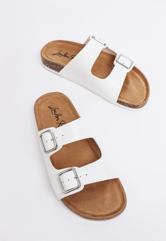 London Rag Gloriosa The Double Strap Slide Sandals in - photo