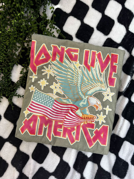 Long Live America Graphic Tee in - Womens photo