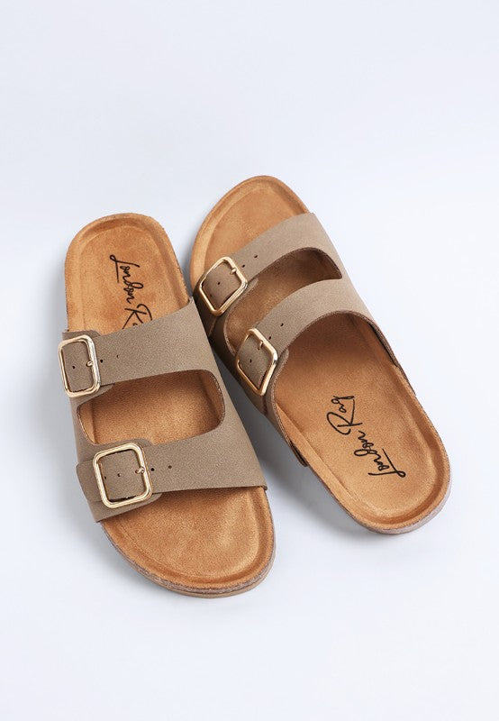 London Rag Gloriosa The Double Strap Slide Sandals in - photo