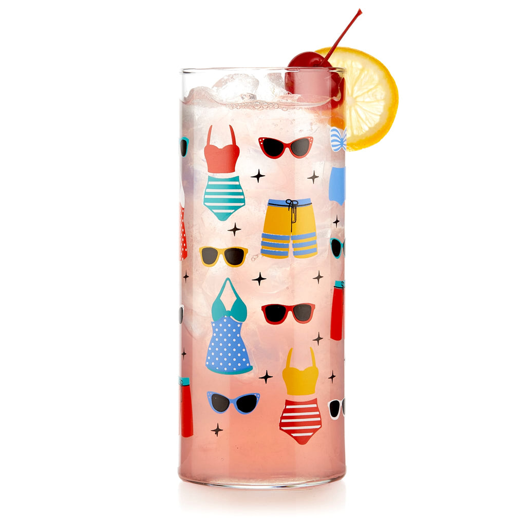 Libbey Vintage Swimsuits Cooler Glasses, 16 ounce, Set of 4 in - Beverageware photo