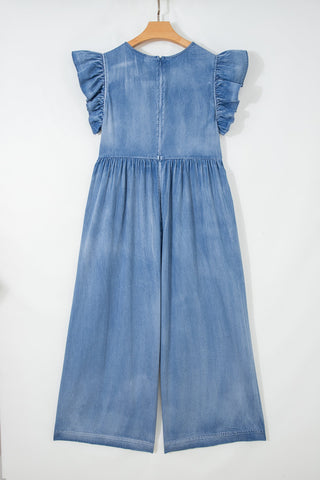 Bella Sleeve Wide Leg Jumpsuit