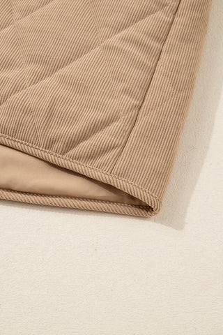 Elizabeth Cord Snap Vest Plus Jacket