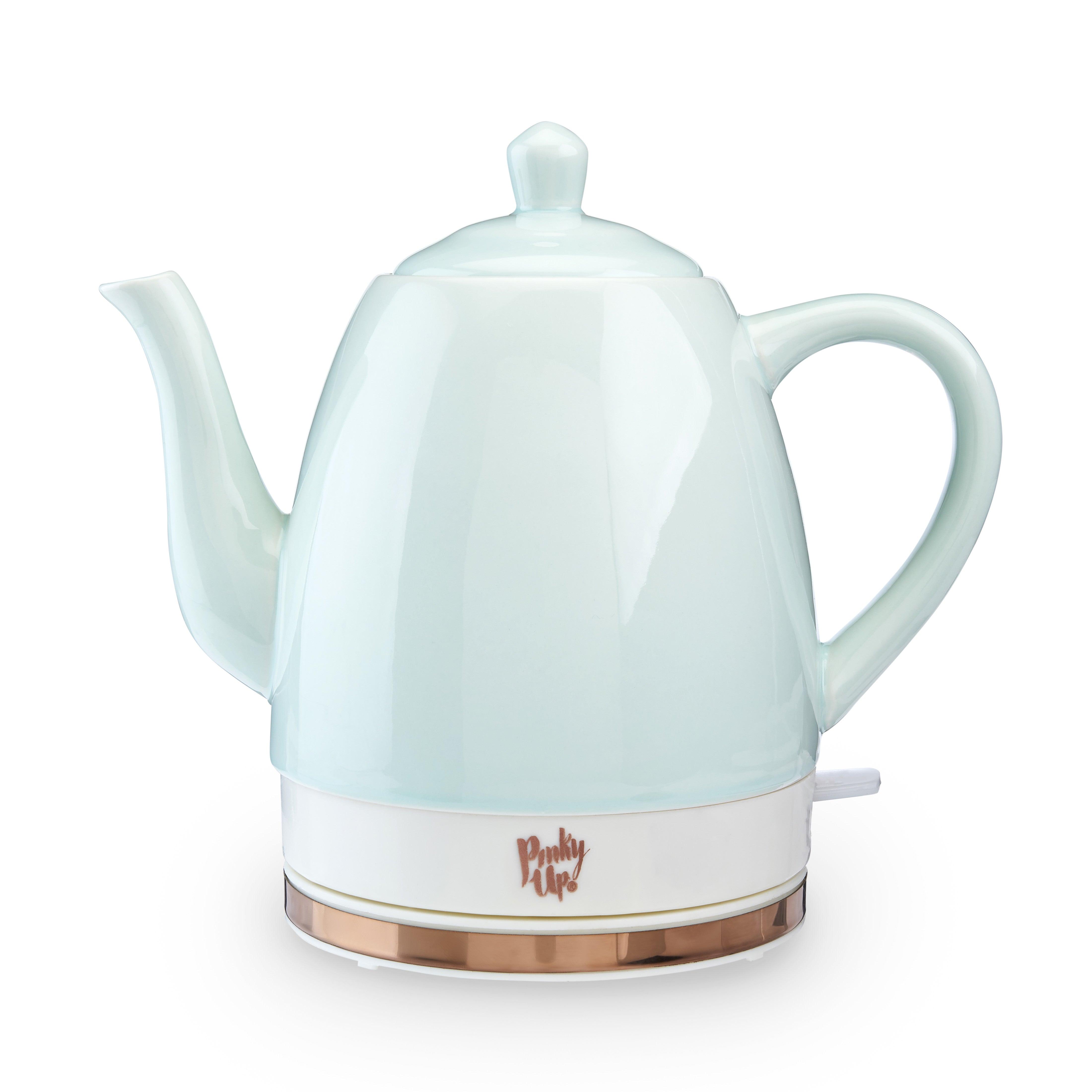 Noelle Ceramic Electric Tea Kettle in Mint