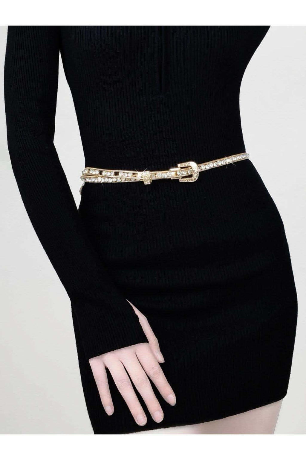 Ella Rhinestone Metal Belt - SwagglyLife Home & Fashion