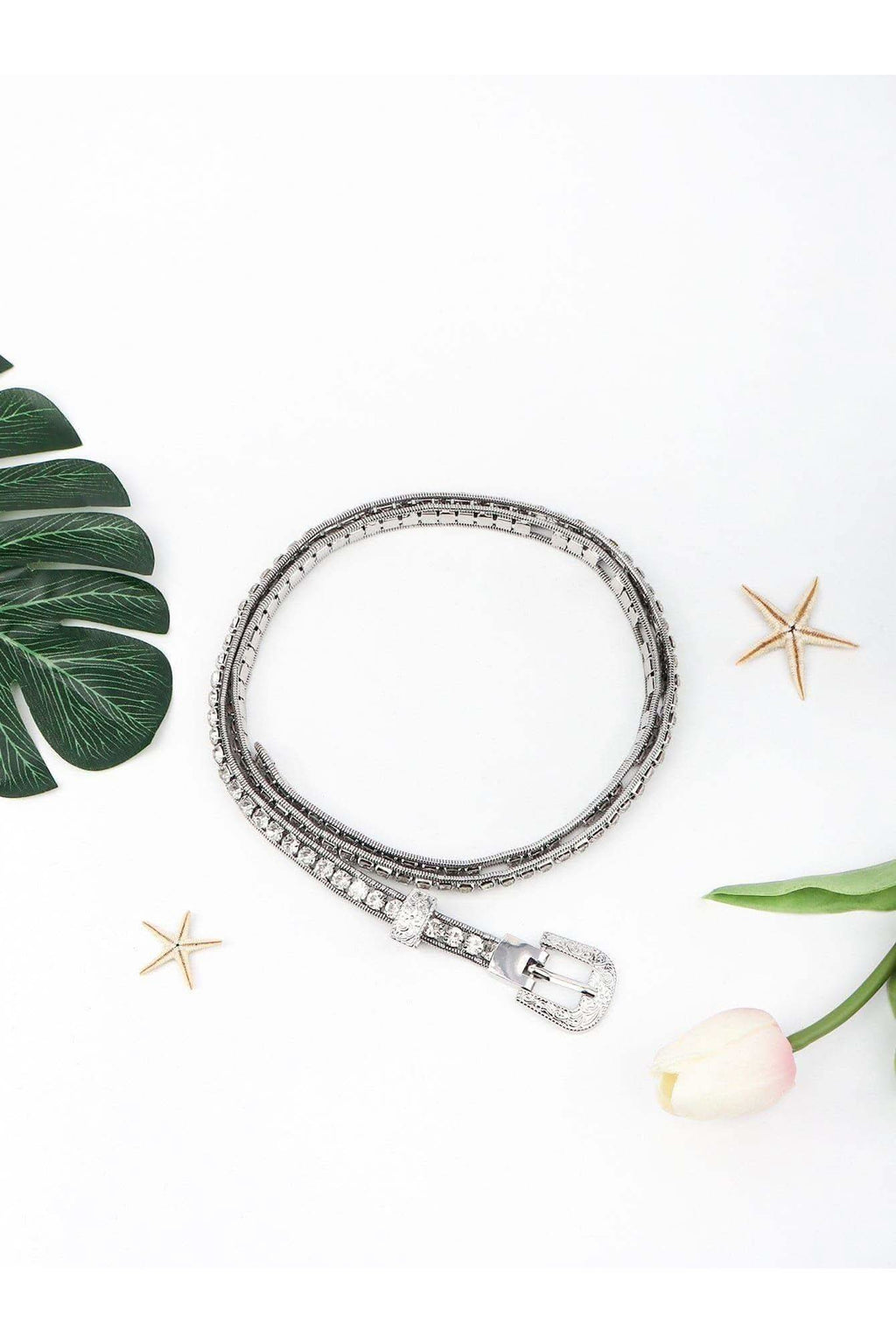 Ella Rhinestone Metal Belt - SwagglyLife Home & Fashion