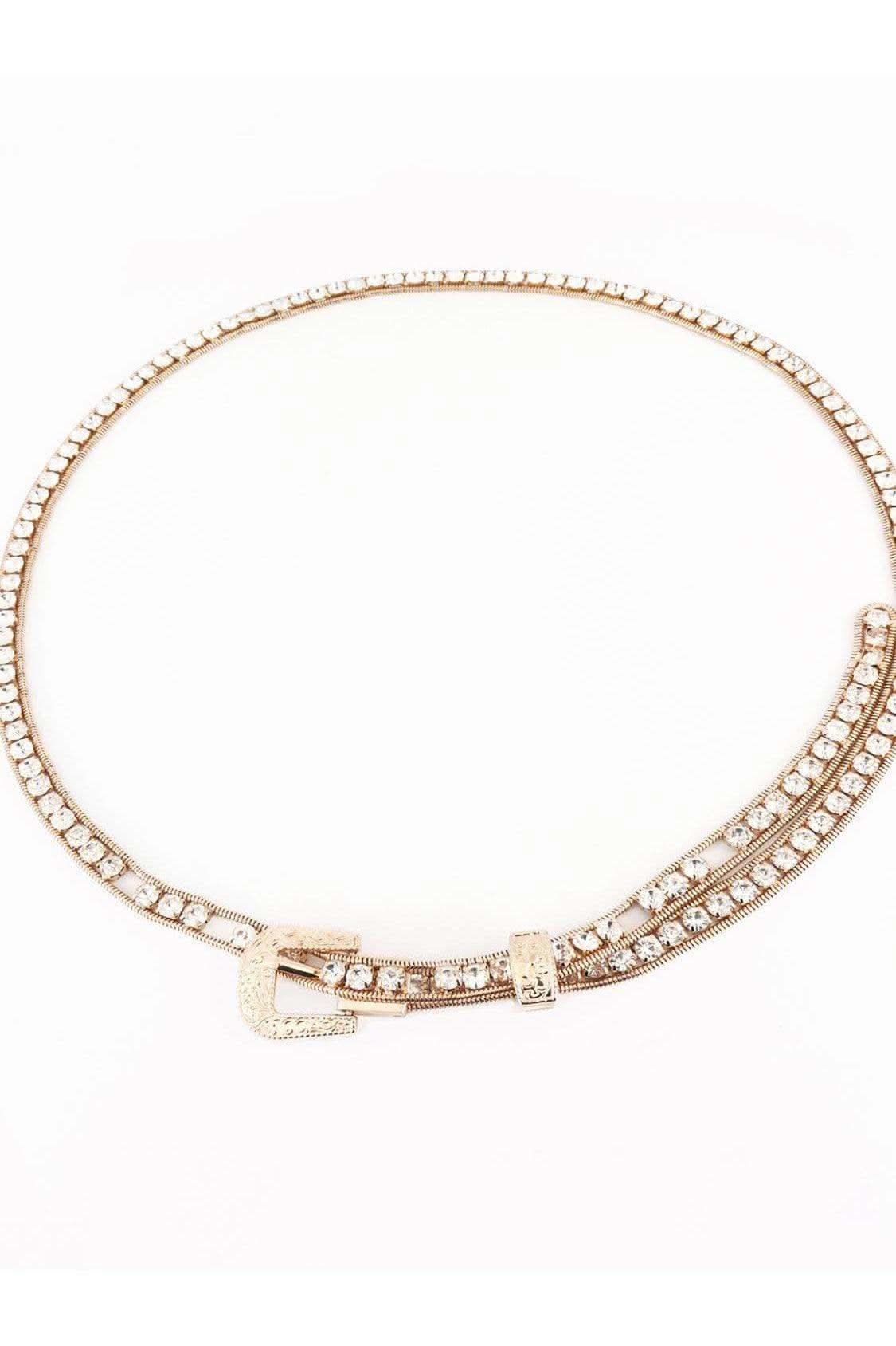 Ella Rhinestone Metal Belt - SwagglyLife Home & Fashion