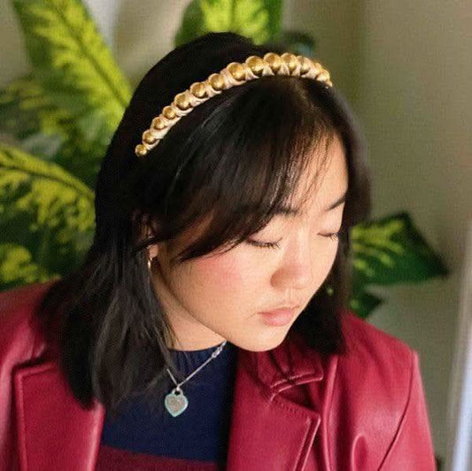 ELLISON YOUNG Emily Satin Wrapped Headband in - Headbands photo
