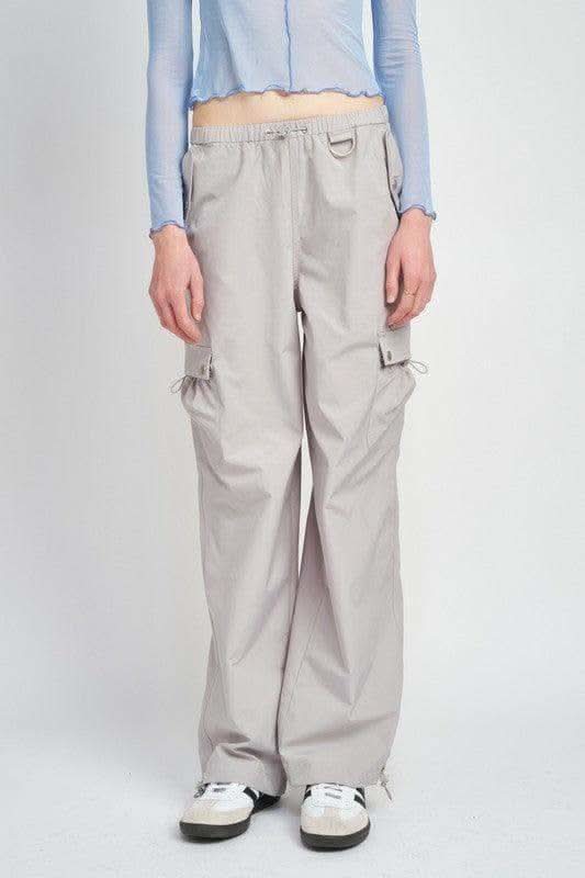 EMORY PARK High Rise Cargo Pants in GREY - Pants photo