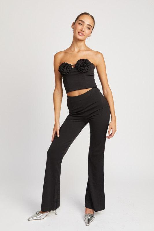 EMORY PARK High Waisted Flared Pants - SwagglyLife Home & Fashion