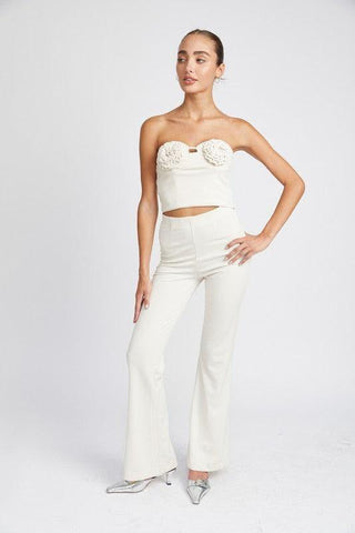 EMORY PARK High Waisted Flared Pants - SwagglyLife Home & Fashion