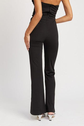 EMORY PARK High Waisted Flared Pants - SwagglyLife Home & Fashion