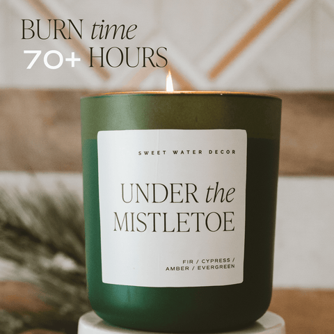 Enchanted Forest Soy Candle - Green Matte Jar - 15 oz (Cypress and Fig) - SwagglyLife Home & Fashion