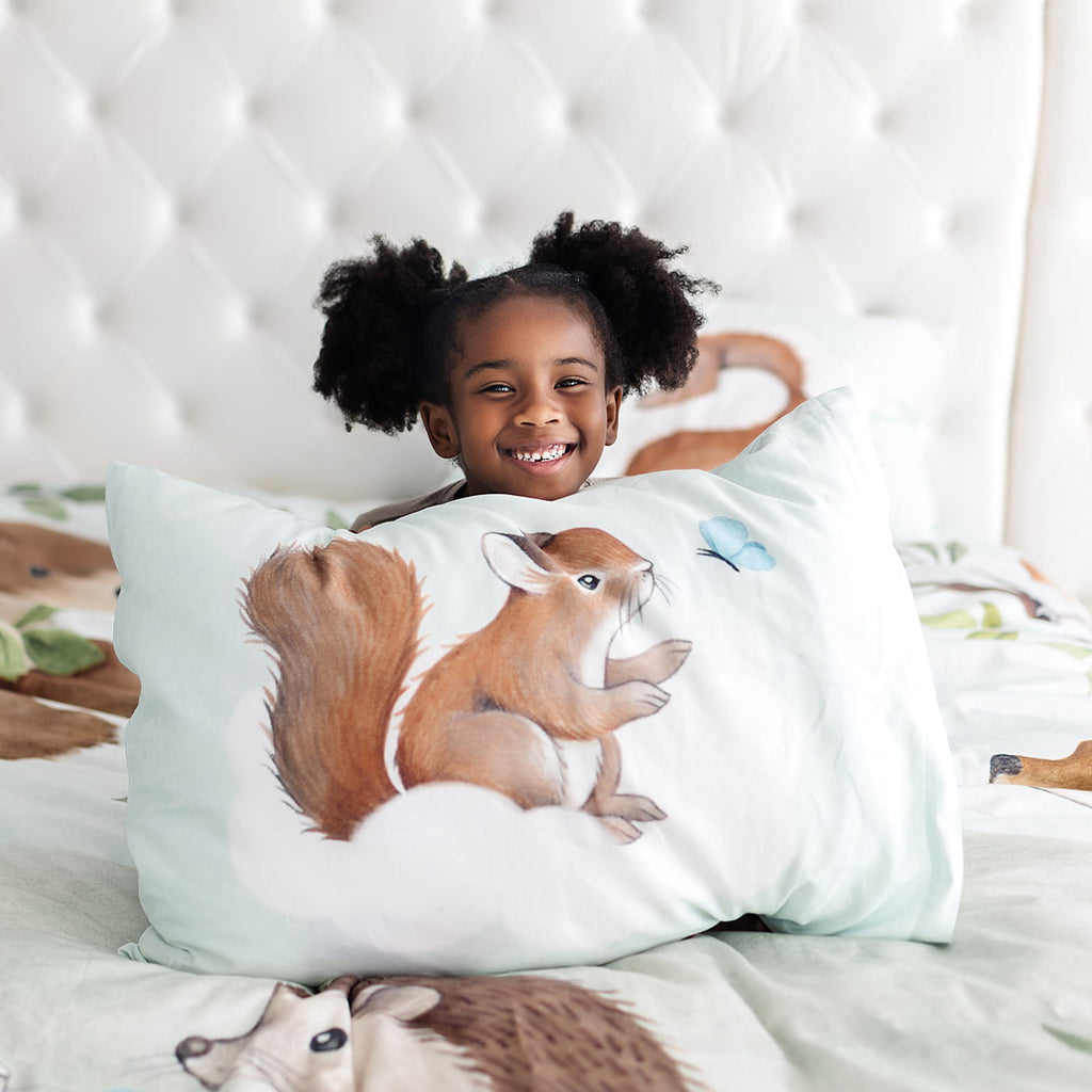 Enchanted Forest Duvet & Pillowcase in - Big Kid Bedding photo