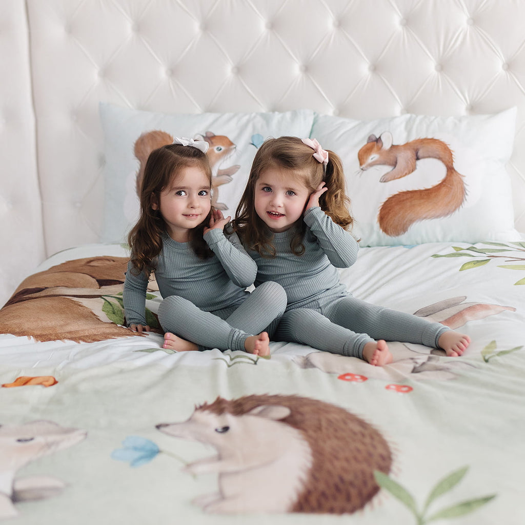 Enchanted Forest Duvet & Pillowcase in - Big Kid Bedding photo