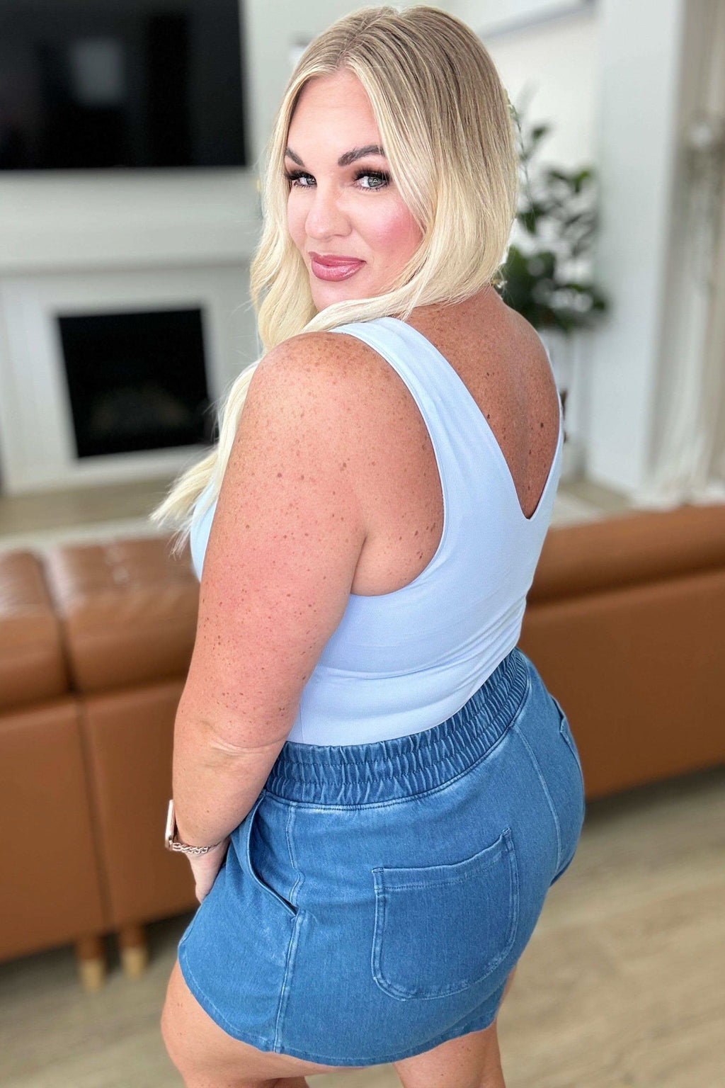 Endorphin Rush Bodysuit in Pastel Blue - SwagglyLife Home & Fashion