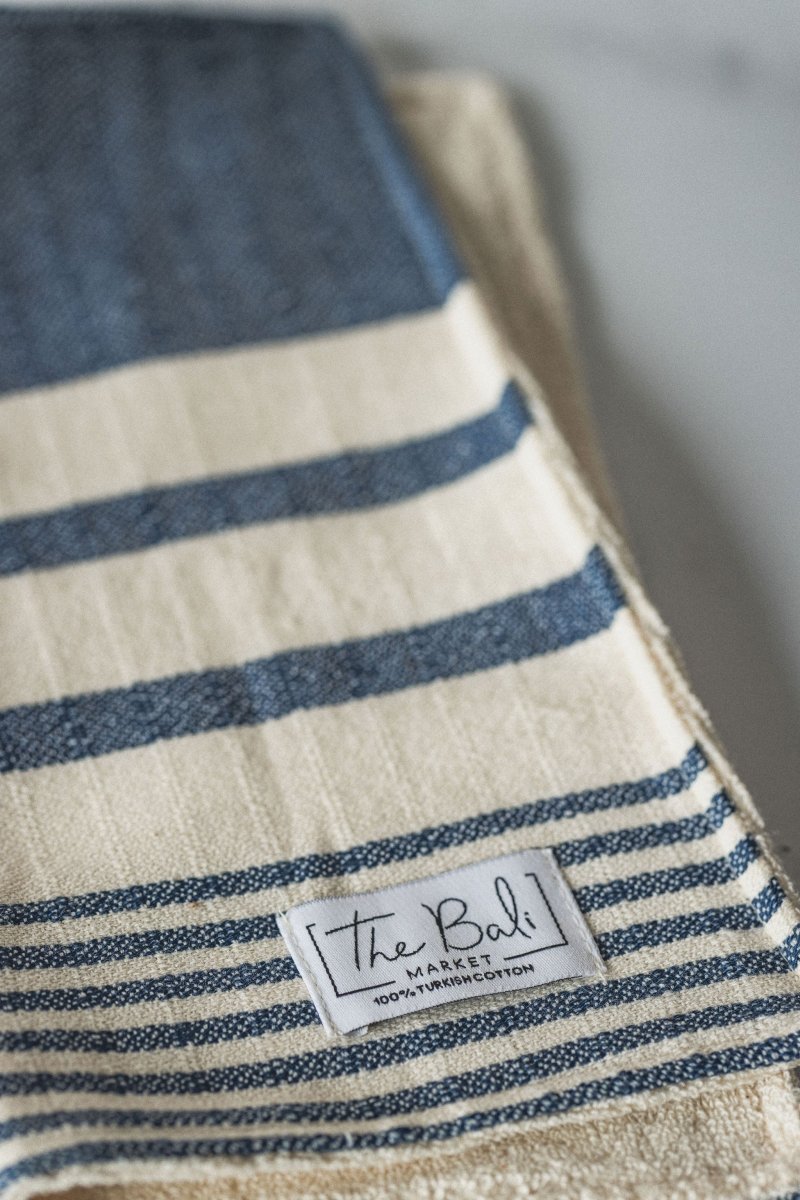 Essential Stripe Washcloth Collection – 12” x 12” Turkish Cotton in - Wash Cloth photo