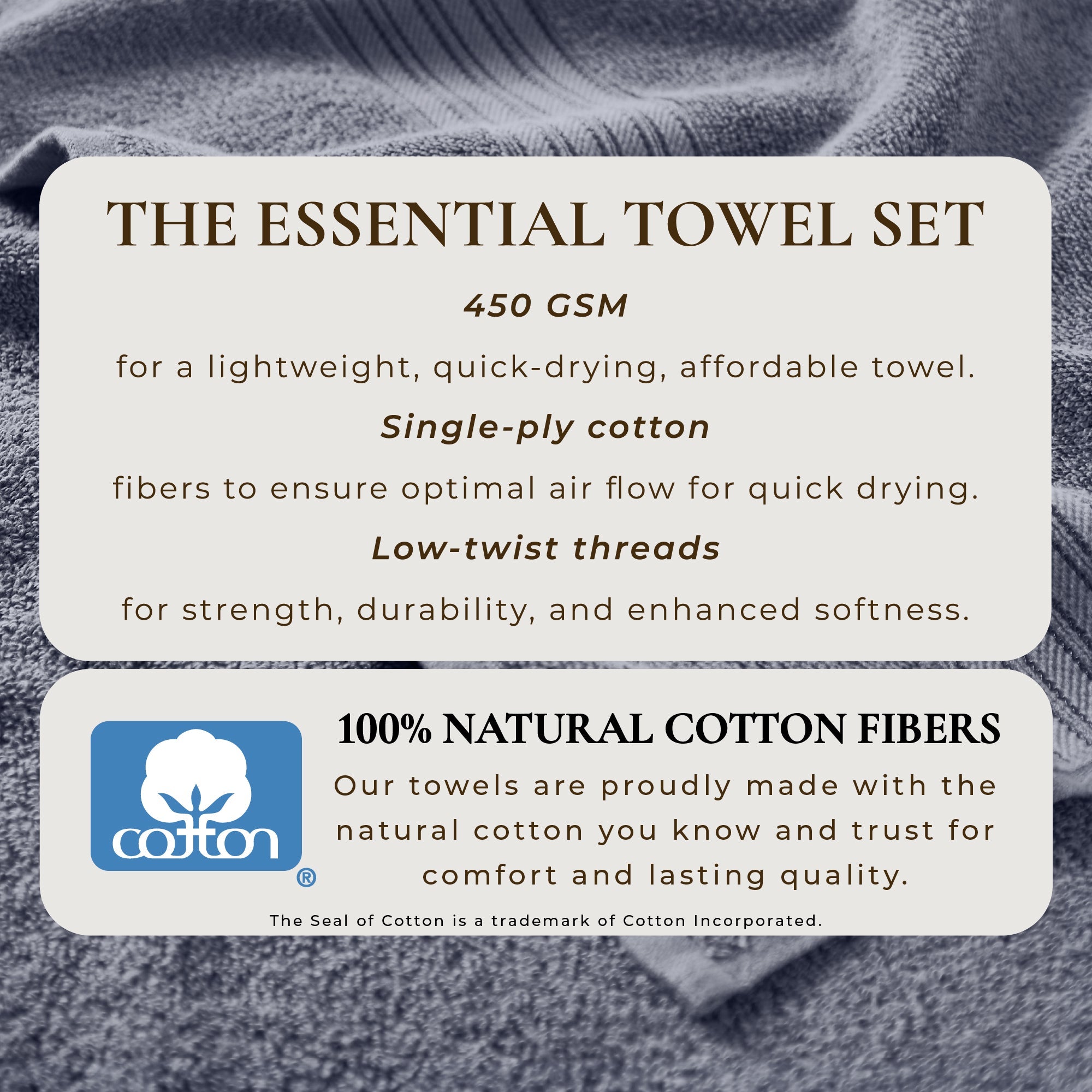 Cotton Terry Bath Towel Set - Cooper Collection in - photo
