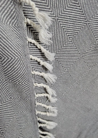 Explorer Towel | Oversized Turkish Cotton Towel with Geometric Design in - Towel photo