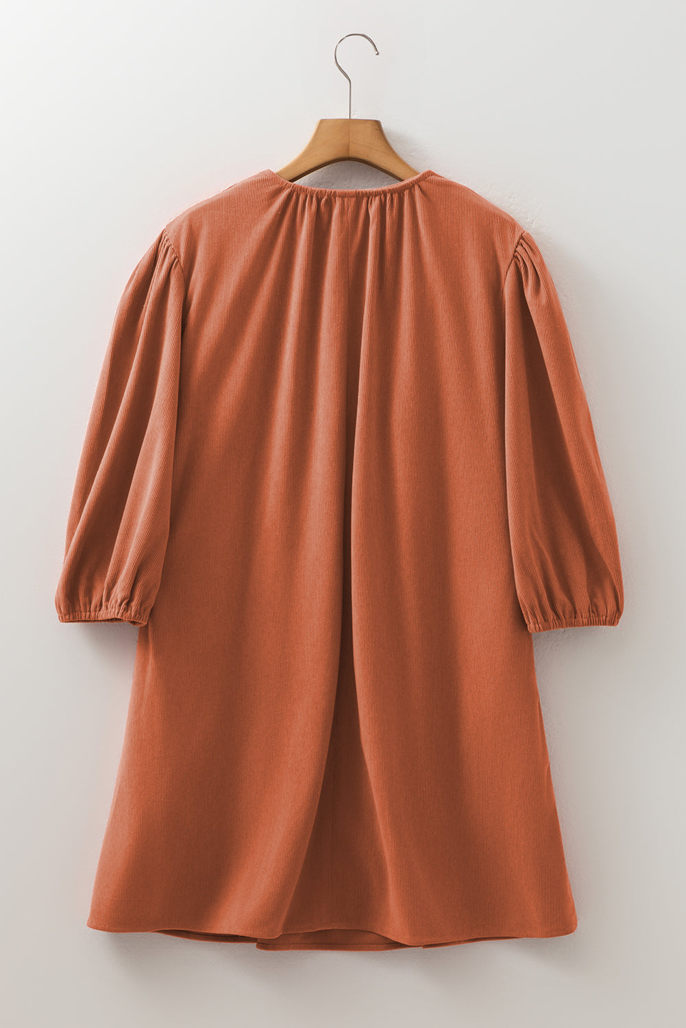 Yaranina Pleated Corduroy Mini Dress in - Mini Dresses photo