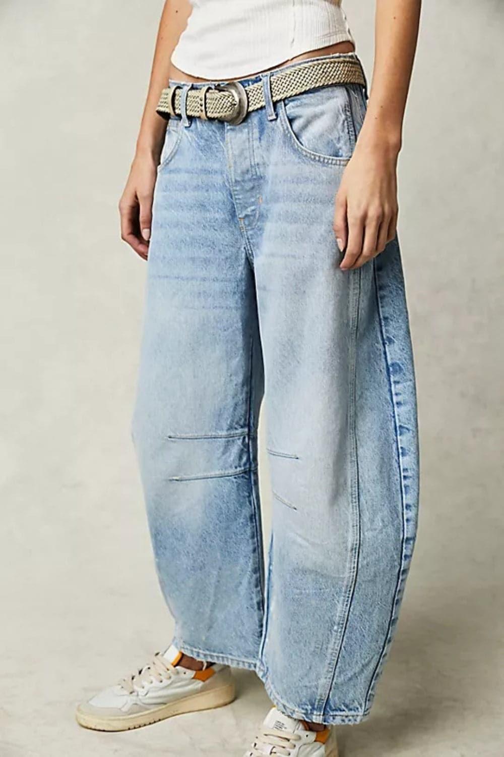 Stacy Wide Leg Jeans with Pockets