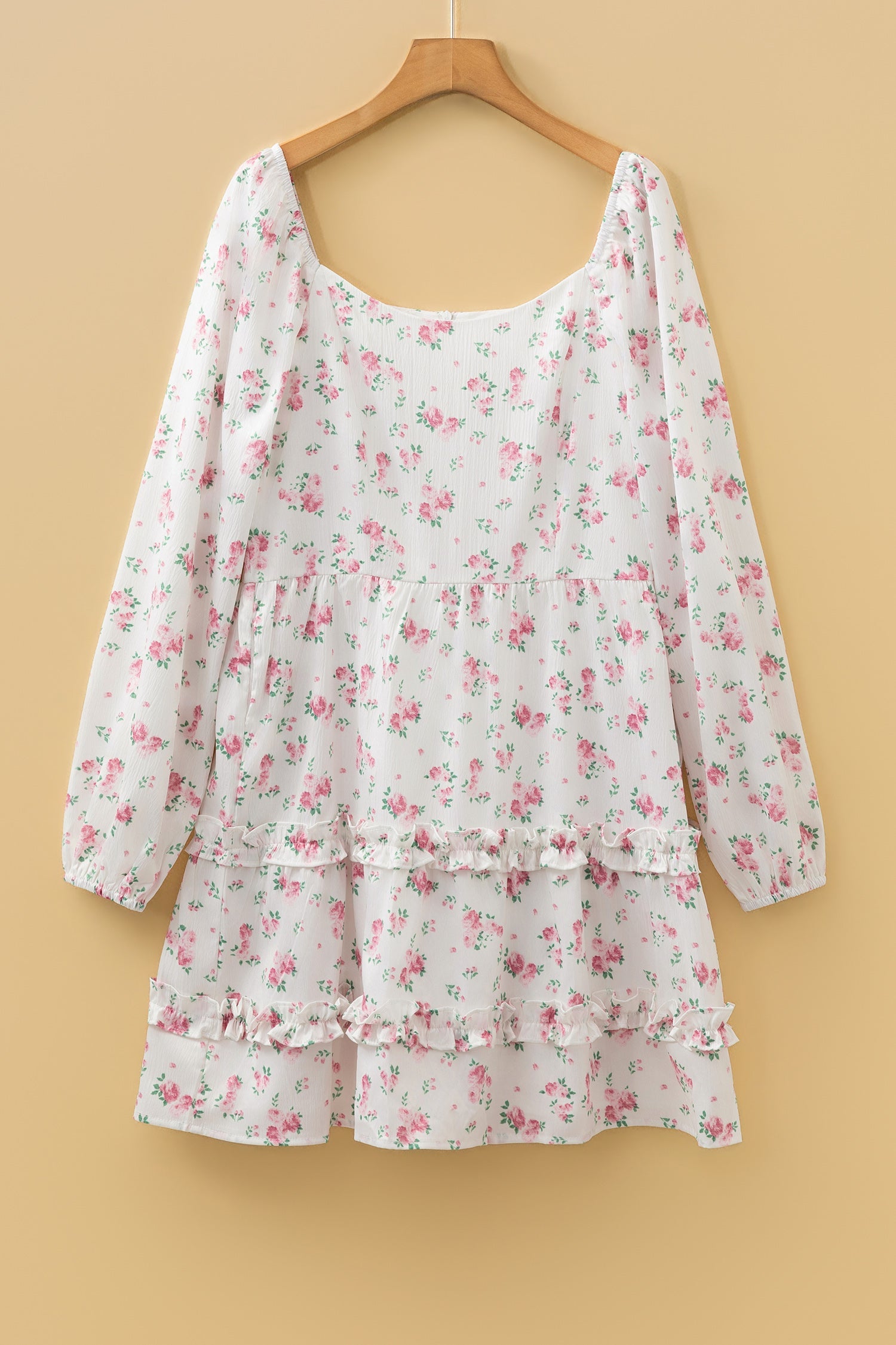 Lottie Detail Flared Mini Dress in - Floral Dresses photo