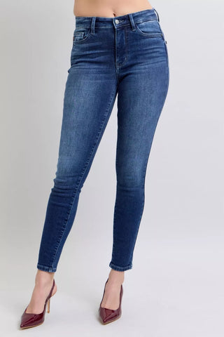 Judy Blue Full Size Washed Thermal Skinny Jeans Plus Size in - photo