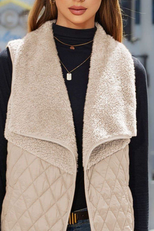 Open Front Collared Vest in - photo