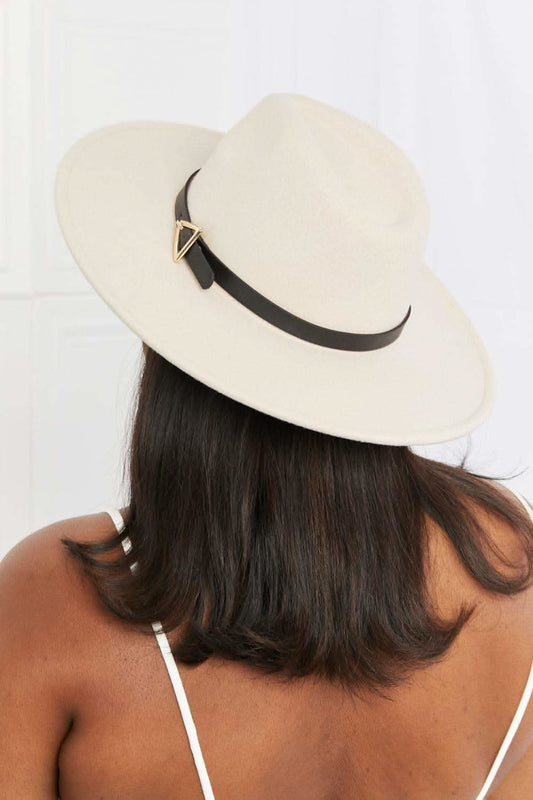 Fame Ride Along Fedora Hat in Beige One Size - Hats photo