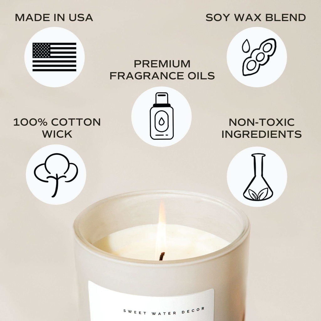 Favorite Sweater Soy Candle - Tan Matte Jar - 15 oz - SwagglyLife Home & Fashion