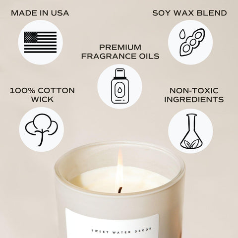 Favorite Sweater Soy Candle - Tan Matte Jar - 15 oz - SwagglyLife Home & Fashion