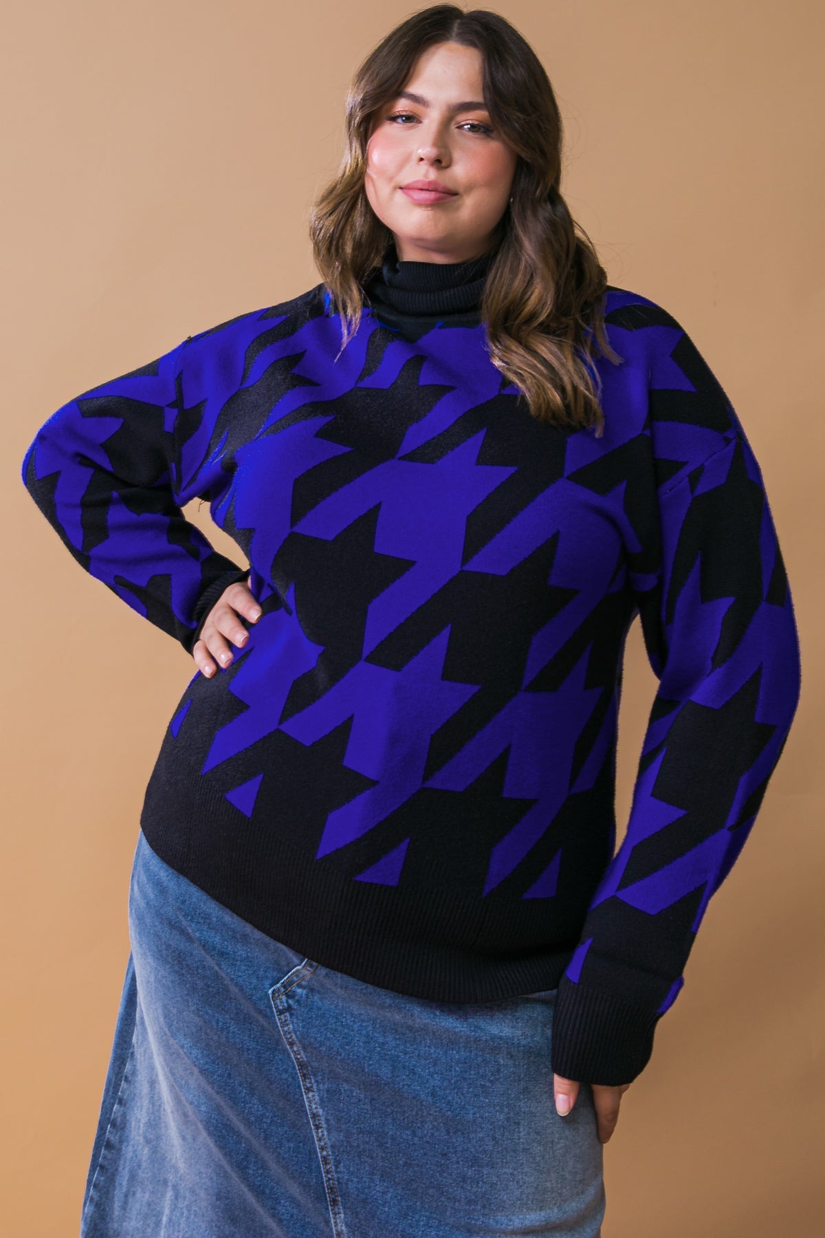 SPECIAL PLANS SWEATER in BLACK ROYAL - SWEATERS photo