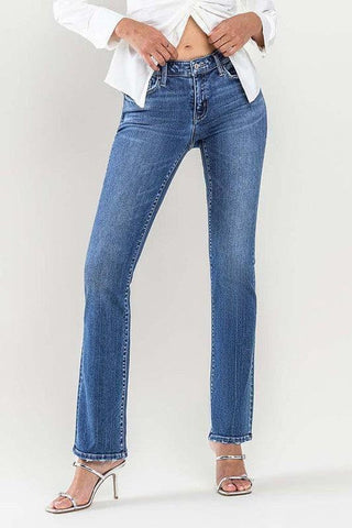 FLYING MONKEY Low Rise Slim Bootcut Jeans - SwagglyLife Home & Fashion