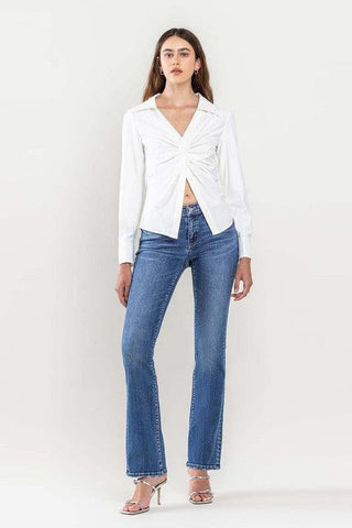 FLYING MONKEY Low Rise Slim Bootcut Jeans - SwagglyLife Home & Fashion