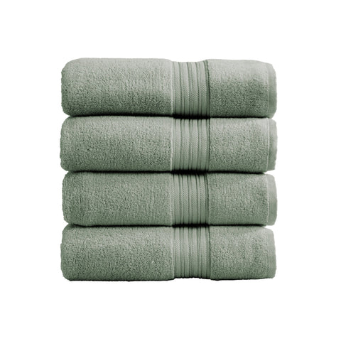 Cotton Terry Bath Towel Set - Cooper Collection in Bath Towel (Pack of 4) Eucalyptus - photo