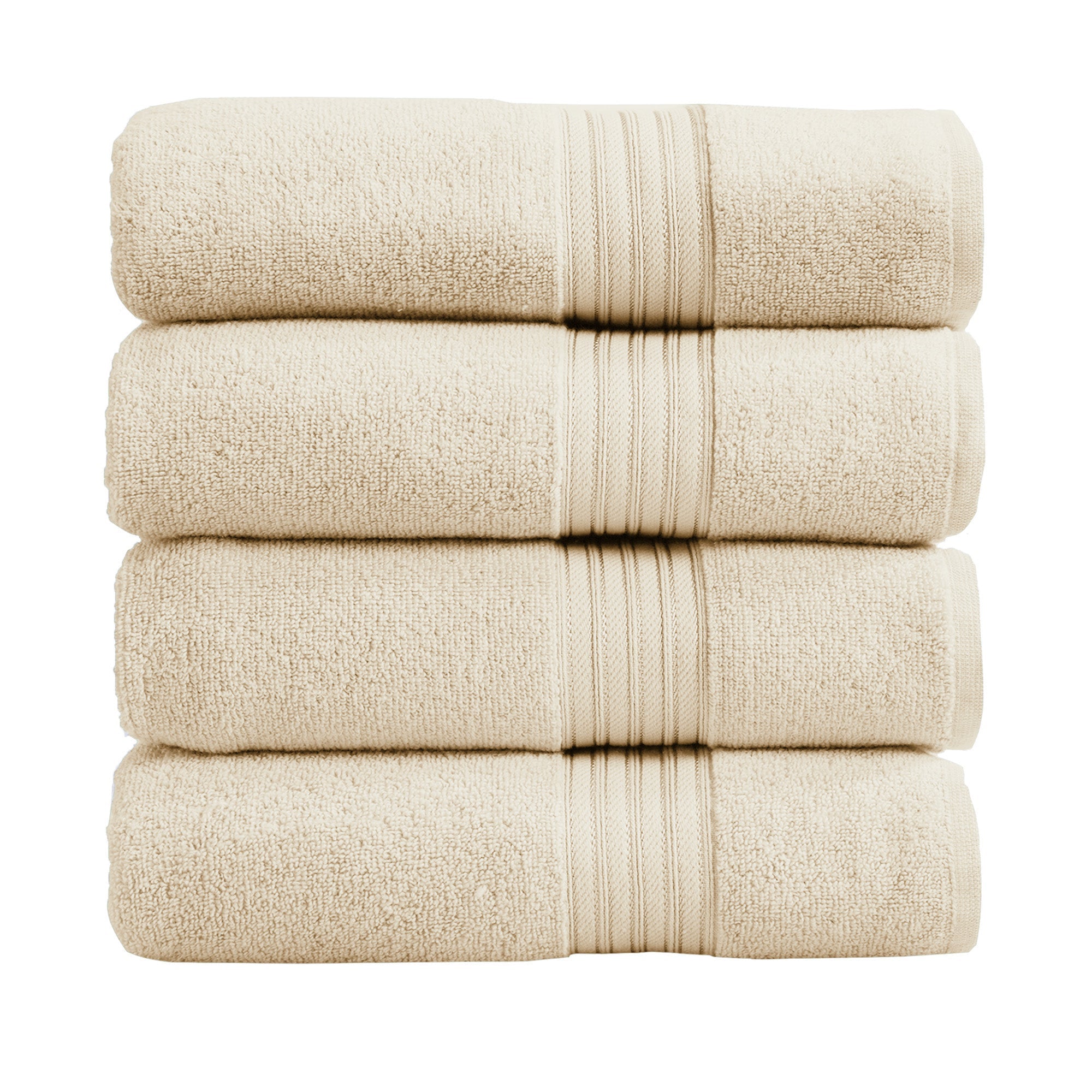 Cotton Terry Bath Towel Set - Cooper Collection in Bath Towel (Pack of 4) Buttermilk - photo