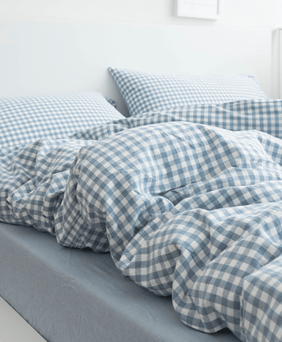 Gingham Bedding Set / Brown in - Bedding Set photo