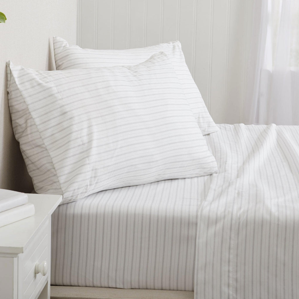 Microfiber Stripe Sheet Set - Adeline Collection - SwagglyLife Home & Fashion