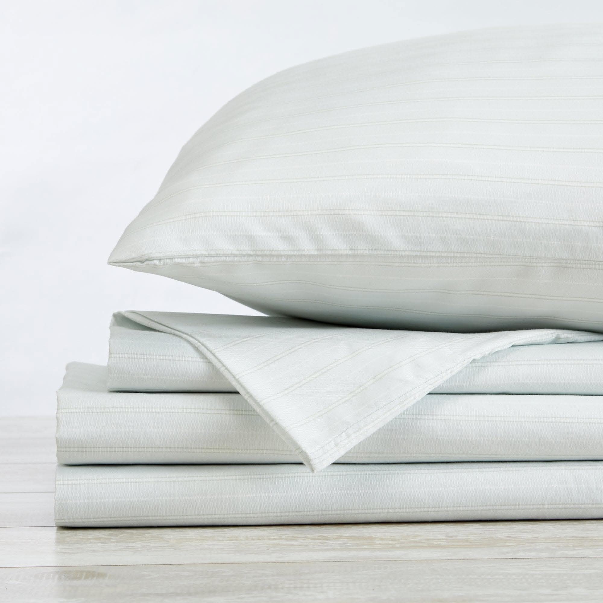 Microfiber Stripe Sheet Set - Adeline Collection - SwagglyLife Home & Fashion