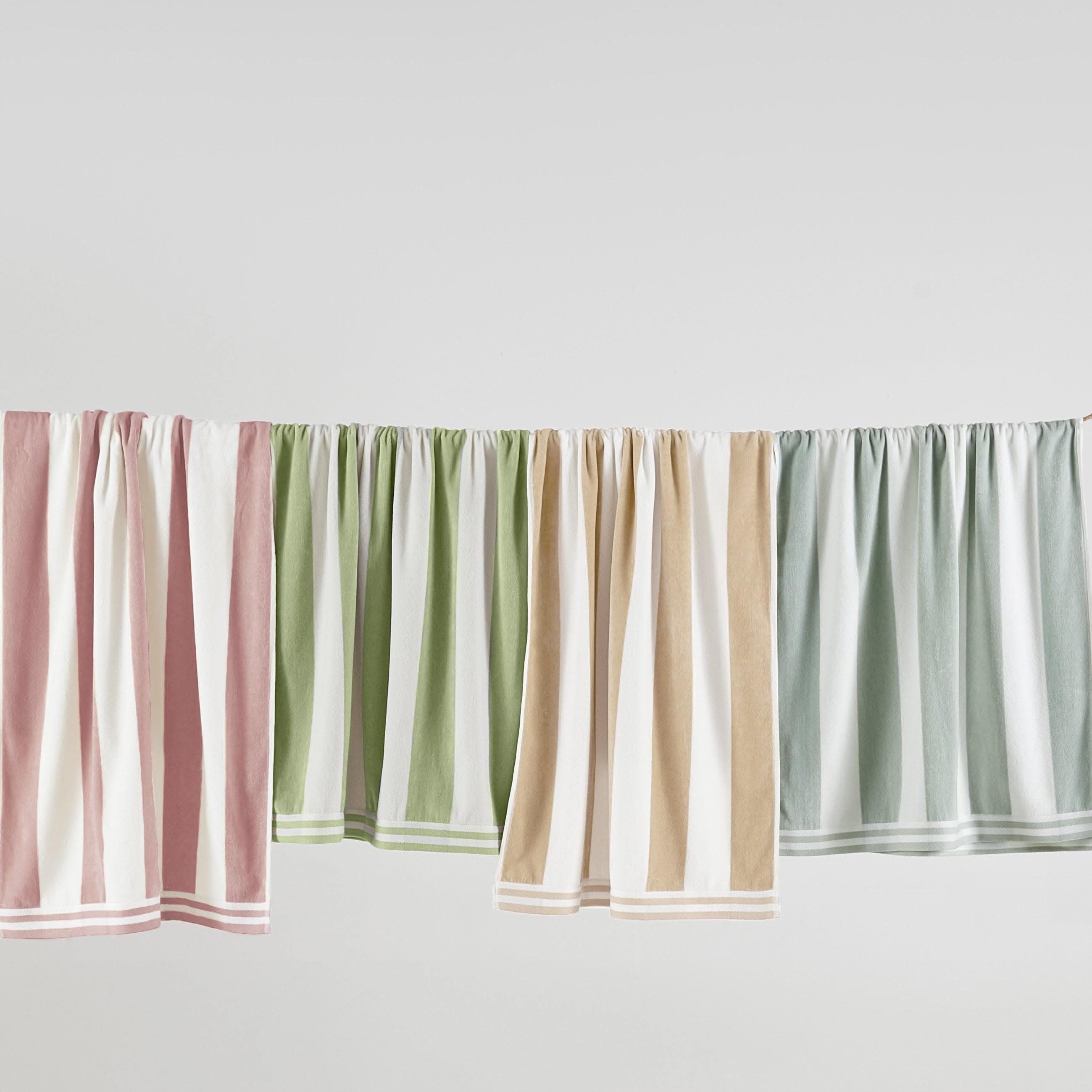 4 Pack Striped Cabana Oversized Beach Towel - Edgartown