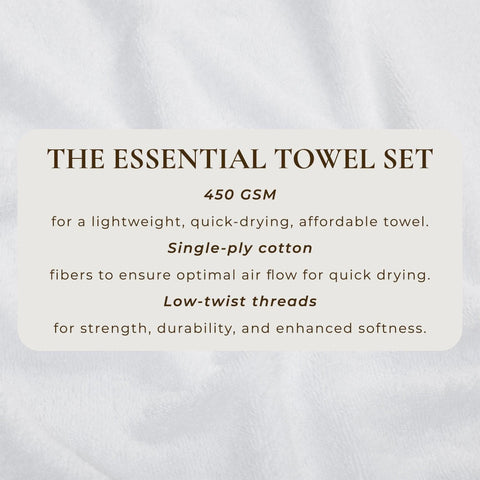 Cotton Terry Bath Towel Set - Cooper Collection - SwagglyLife Home & Fashion