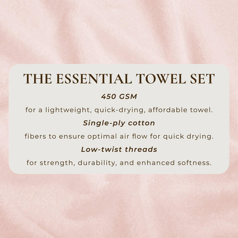 Cotton Terry Bath Towel Set - Cooper Collection - SwagglyLife Home & Fashion