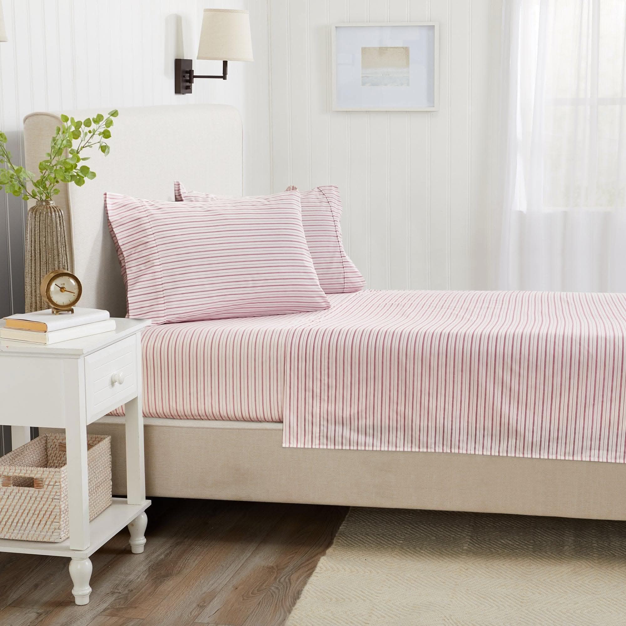 Microfiber Stripe Sheet Set - Adeline Collection - SwagglyLife Home & Fashion