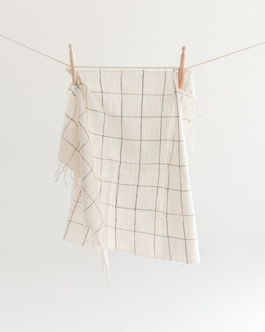 Windowpane Plaid Hand Towel