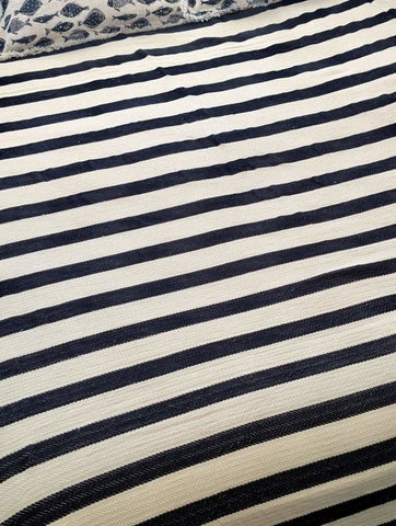 Harbor Stripe Bedspread - Classic, Breathable & Timeless Turkish Cotton
