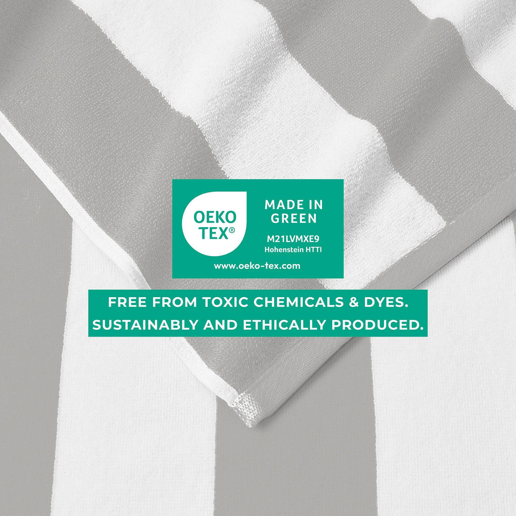 Cotton Velour Cabana Stripe Beach Towel - Novia Collection in - photo